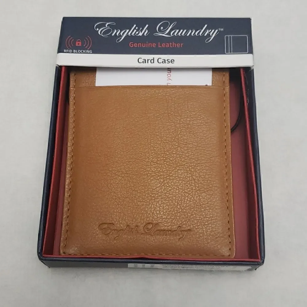 English Laundry Money Clip Slim Card Case New